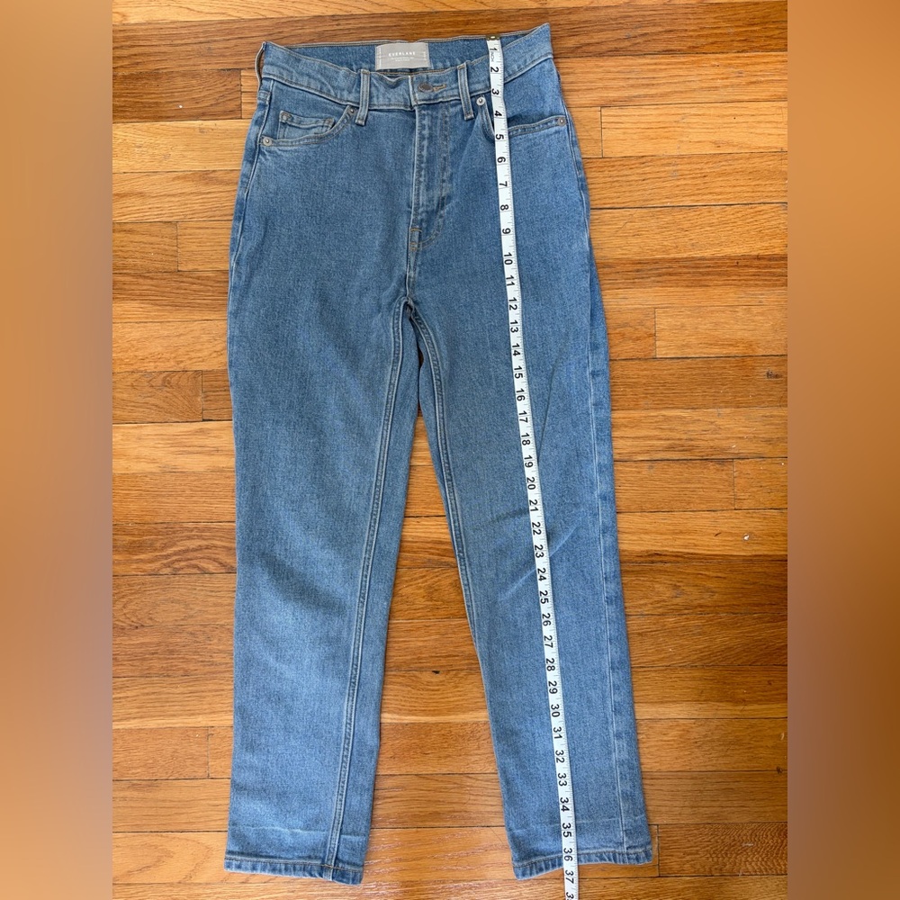 Everlane The Original Cheeky Jean 23 ankle/short length 26.5” stone washed sky